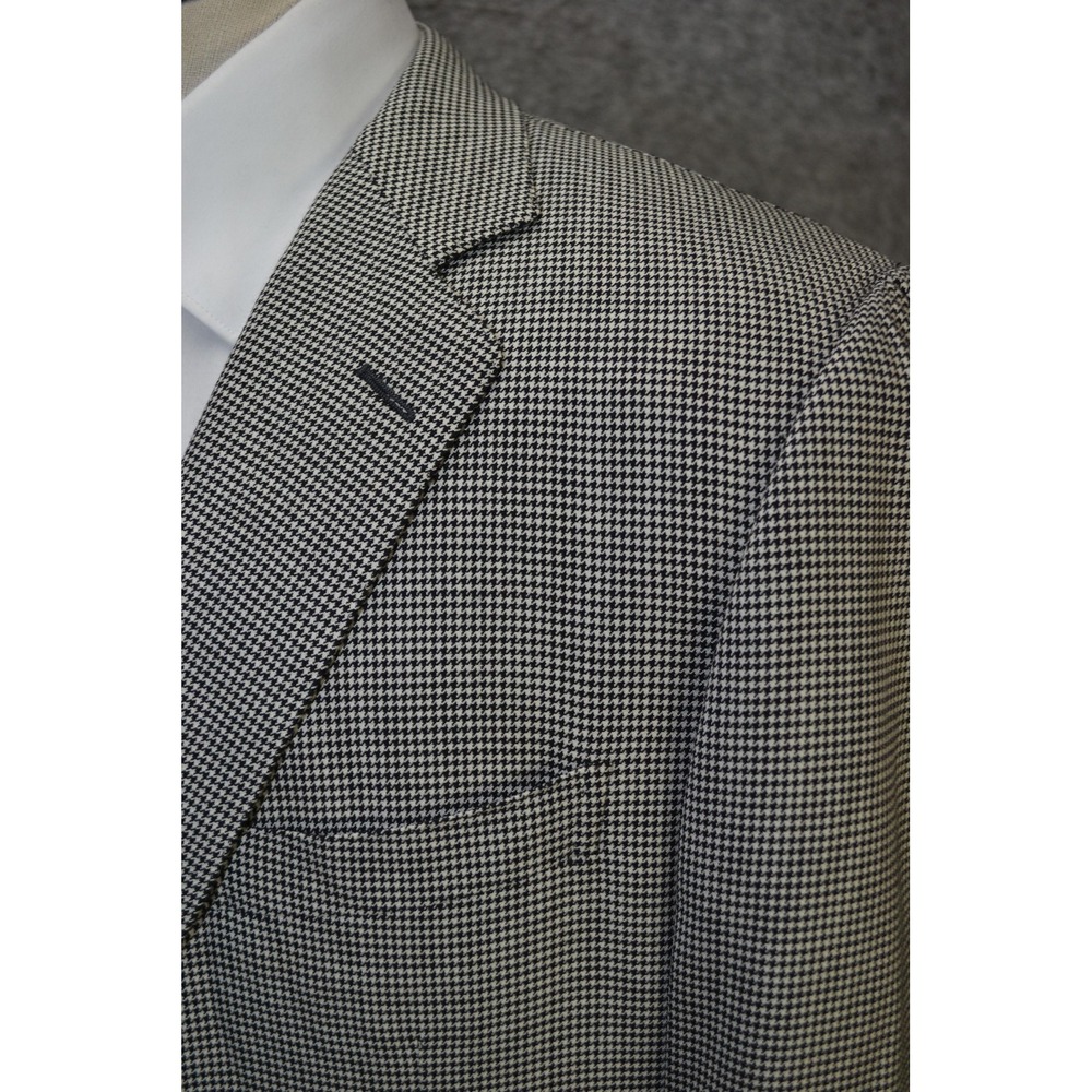 Ermenegildo Zegna Blazer Mens 44 Houndstooth Wool 15milmil15‎ Italy Sport Coat - Picture 6 of 16